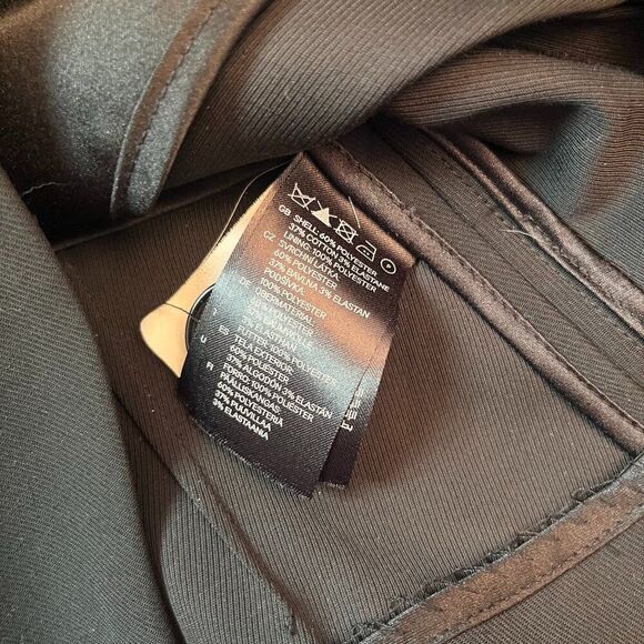 H&M Black Cropped Tuxedo Style Blazer Size 8 - Picture 5 of 5